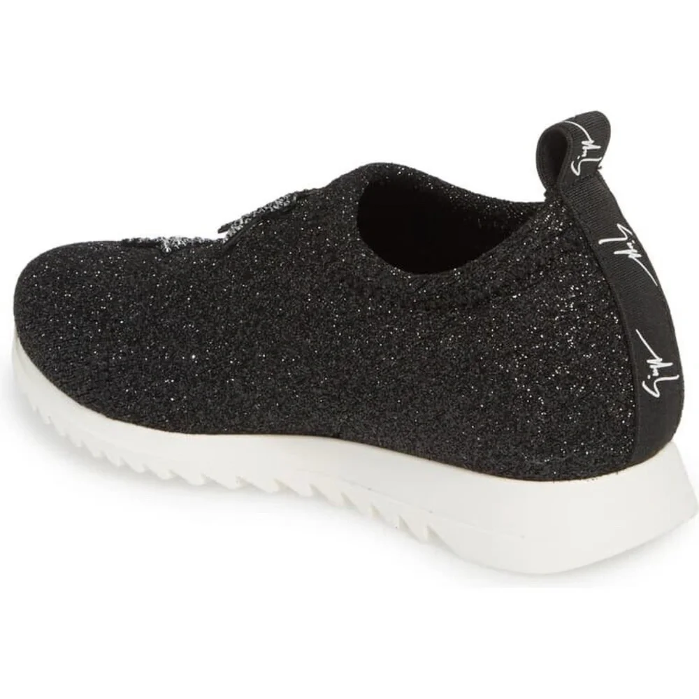 Giuseppe Zanotti Girls Natalie Stars Crystal Slip On Sneakers EU 26 US 9.5
